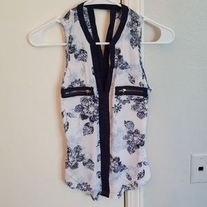 Sheer Sleeveless Shirt